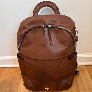 Women’s Leather Backpack- Cognac Brown Leather- Sample Bag